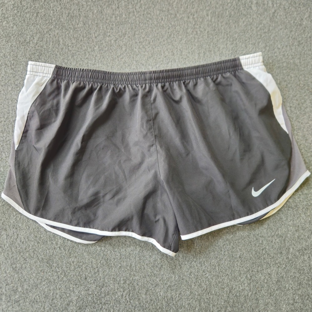 New! Nike Running Shorts Sz 1X Black Dri-FIT Contrast Trim Athleisure Activewear
